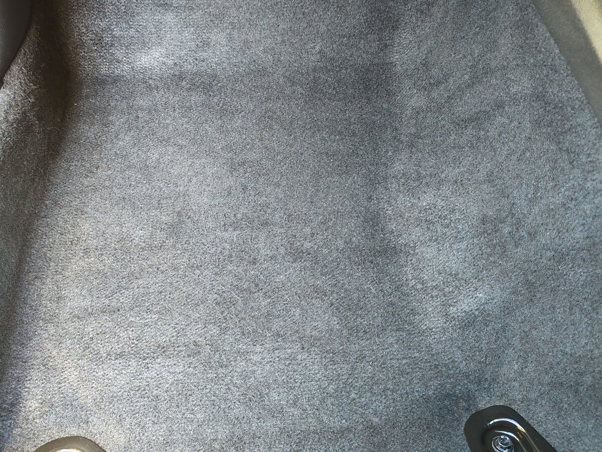 The same footwell after cleaning